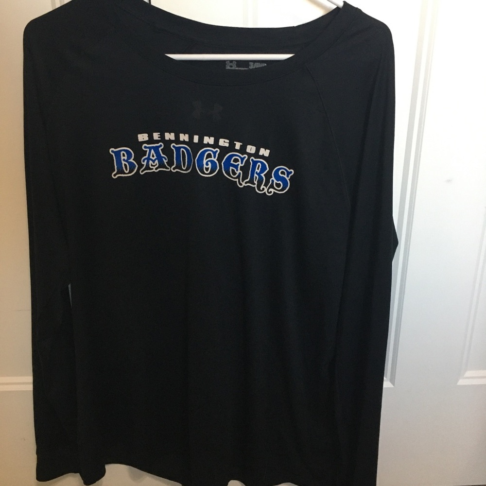Under Armour Black Bennington Badgers Long-Sleeve Womens dry-fit Shirt size XL